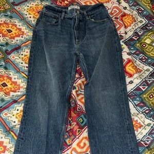 Blue Size 28 Denim High-Rise Jeans
